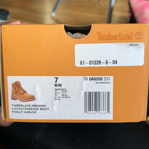 Timberland Premium 6In Waterproof Boot Wheat Nubuck 7C - Picture 3 of 9